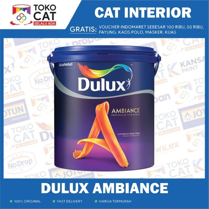 Jual Cat Tembok Interior Dulux Ambiance Tinting Bisa Request Warna 25l Kemasan Galon 4418