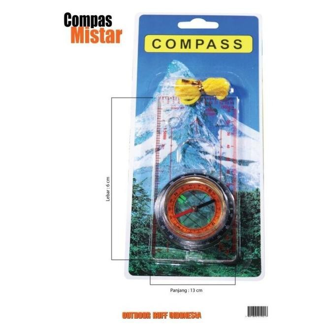 Jual Kompas Mistar Navigasi Acrylic Outdoor Hiking Ruler Map Compass ...