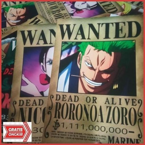 Jual Hot Sale Poster Bounty One Piece Terbaru 1 Set Kru Komplit ...