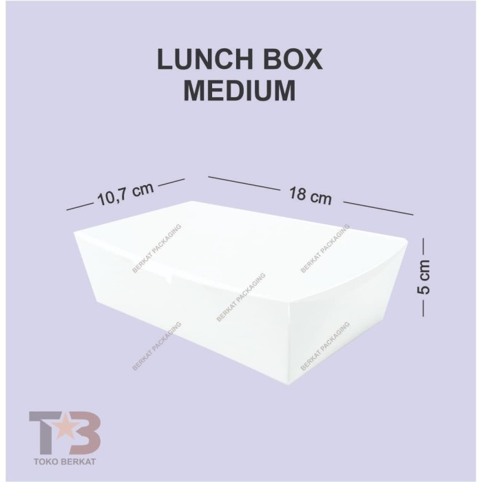 Jual Paper Lunch Box Medium Putih Starpack / Lunch Box M / Rice Box ...