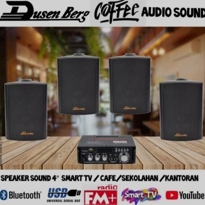 Jual Jual Paket Sound Cafe Resto Speaker Dusenberg Inch Speaker Set Shopee Indonesia