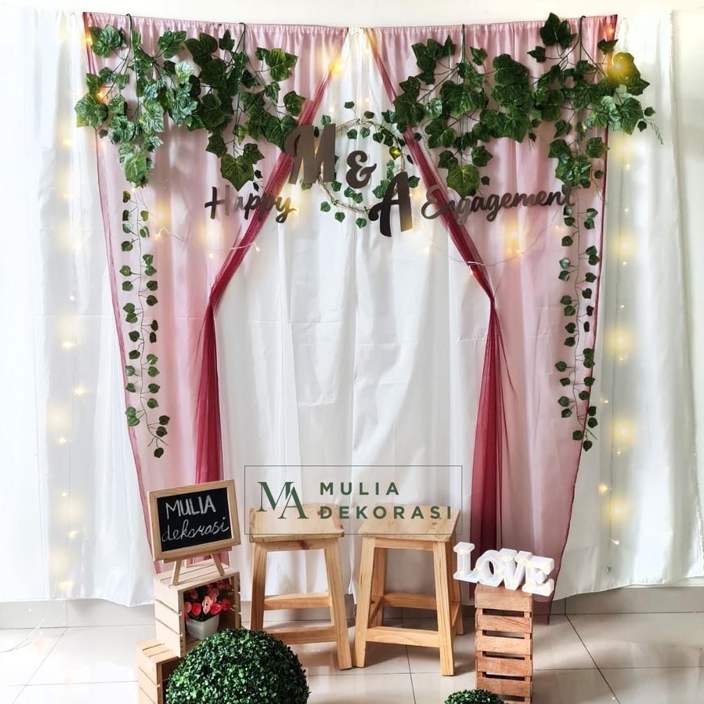 Jual Dekorasi Backdrop Lamaran Nikahan Syukuran Aqiqah Khitan