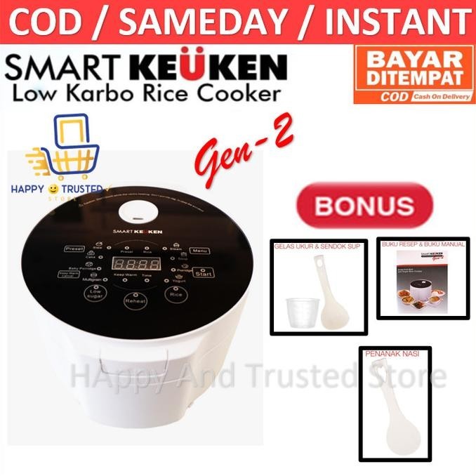 Jual [Promo] Smart Keuken Gen 2 Low Carb Rice Cooker Rendah Karbo Carbo ...