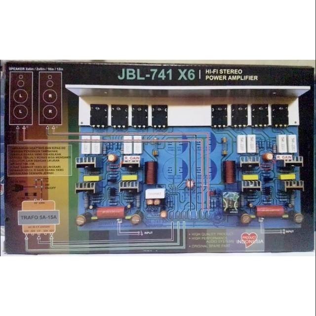 Jual KIT POWER AMPLIFIER STEREO 600W JBL741X6 Shopee Indonesia
