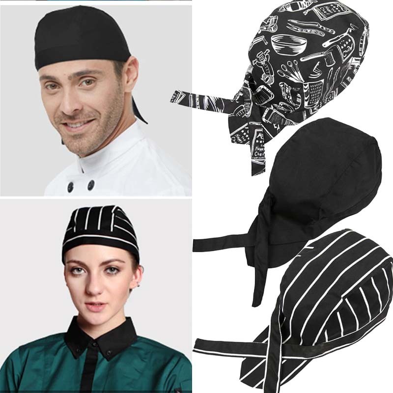 Jual Topi Koki /Topi Koki Bajak Laut Topi Koki Pendek Topi Koki Pola ...