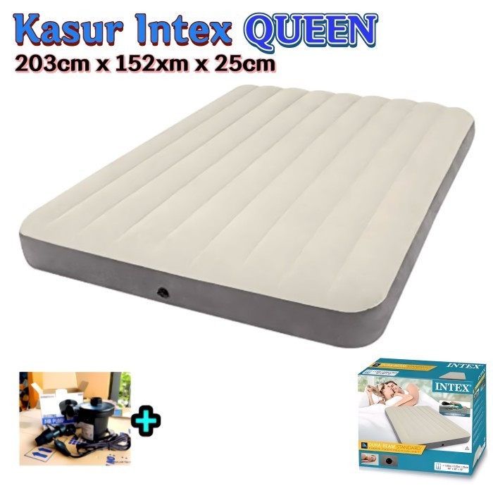 Inflatable Mattress Intex Intex Kasur Dura Beam Plus Intex Queen