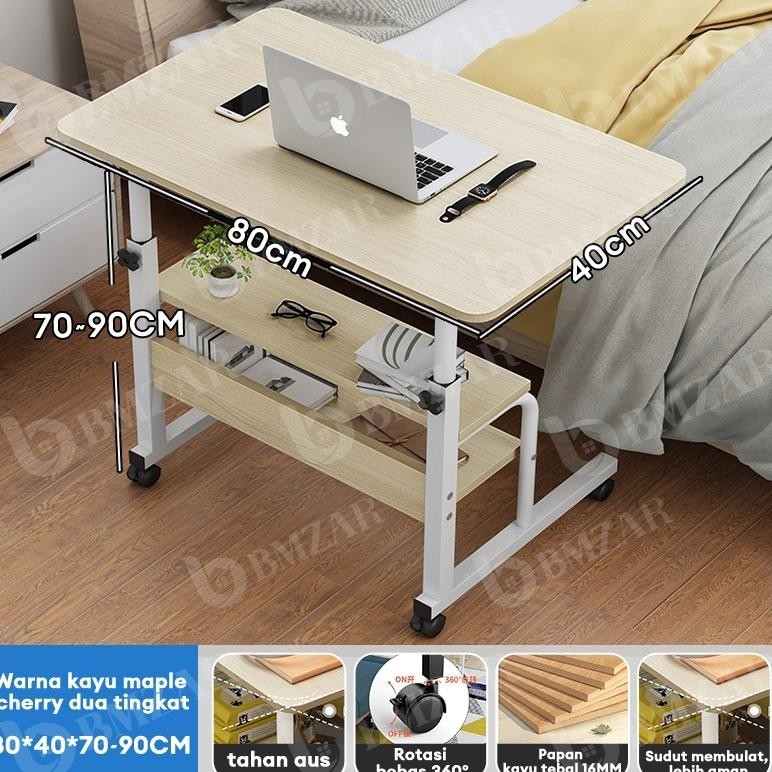 Jual Meja Laptop Roda Meja Laptop Lipat Adjustable Meja Belajar Lipat ...