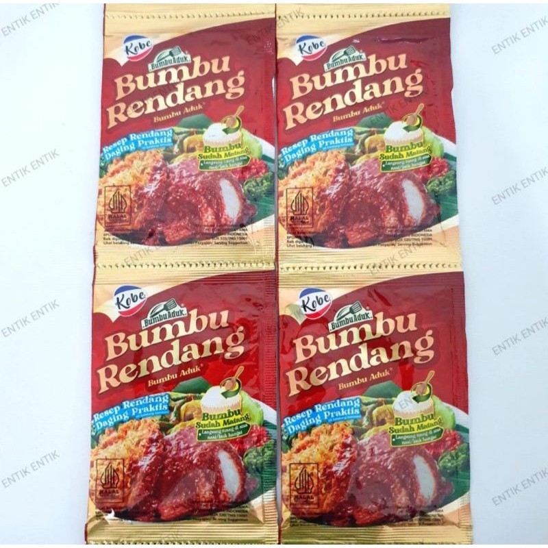 Jual Kobe Bumbu Rendang 20gr per Dus isi 120 pcs | Shopee Indonesia