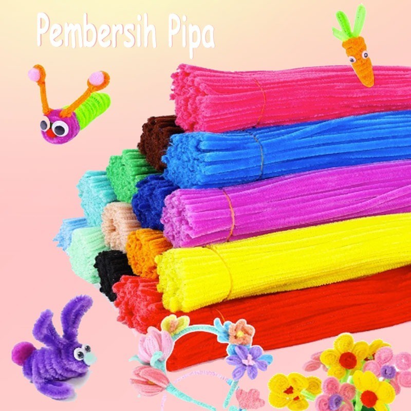 12mm Chenille Stems / Pipe Cleaners: 15pk