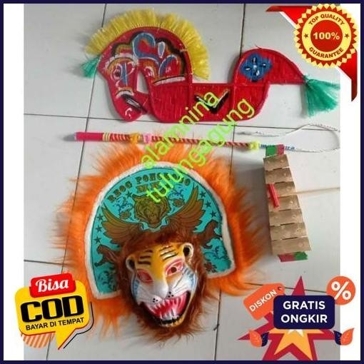 Jual New Arrival Set Isi Kuda Lumping Topeng Pecut Gamelan