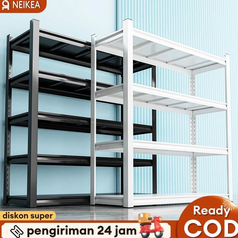 Jual Rak Besi Siku 5 susun 120x40x180CM | Shopee Indonesia
