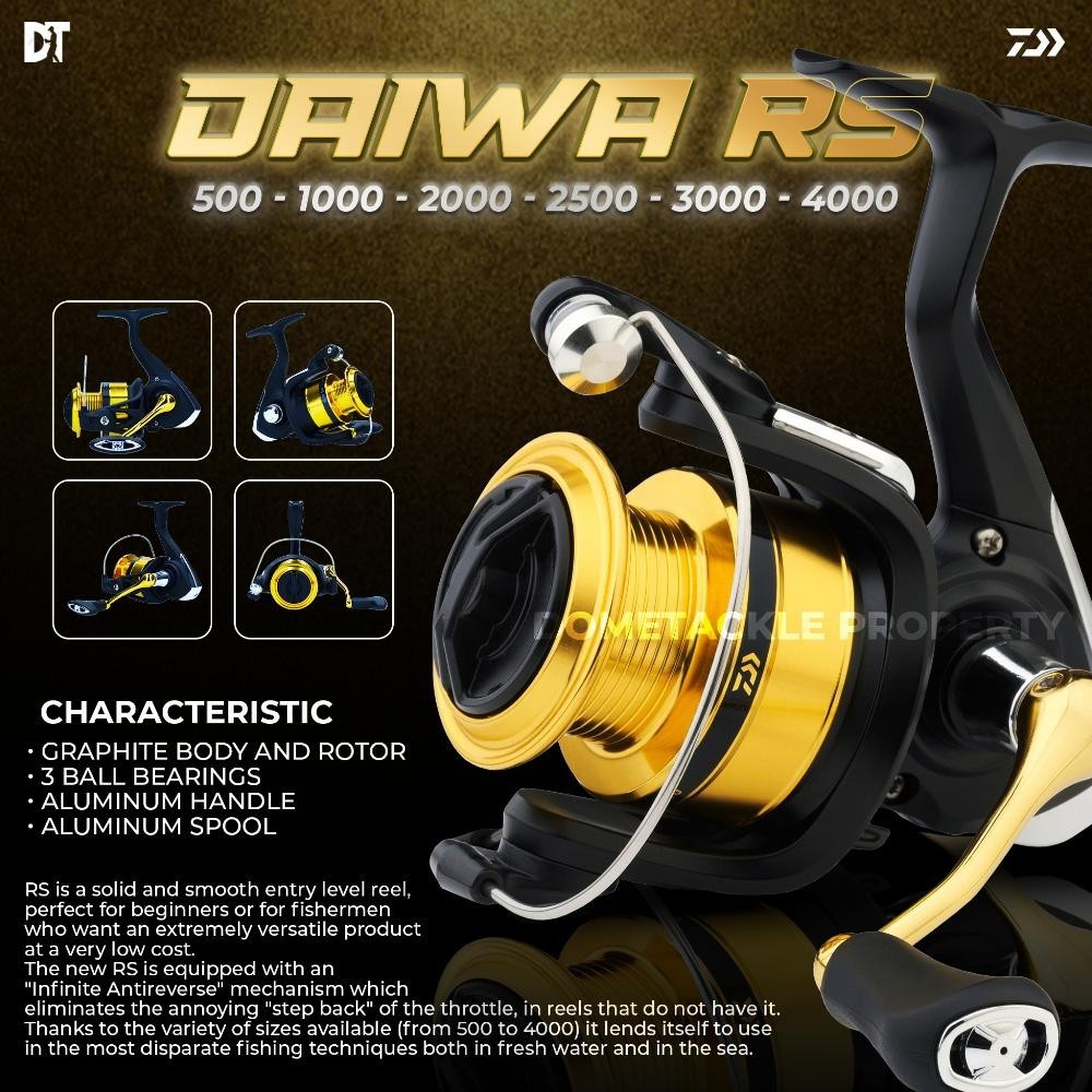 Jual LO DAIWA RS 2023 REEL PANCING SPINNING 500 1000 2000 2500 3000