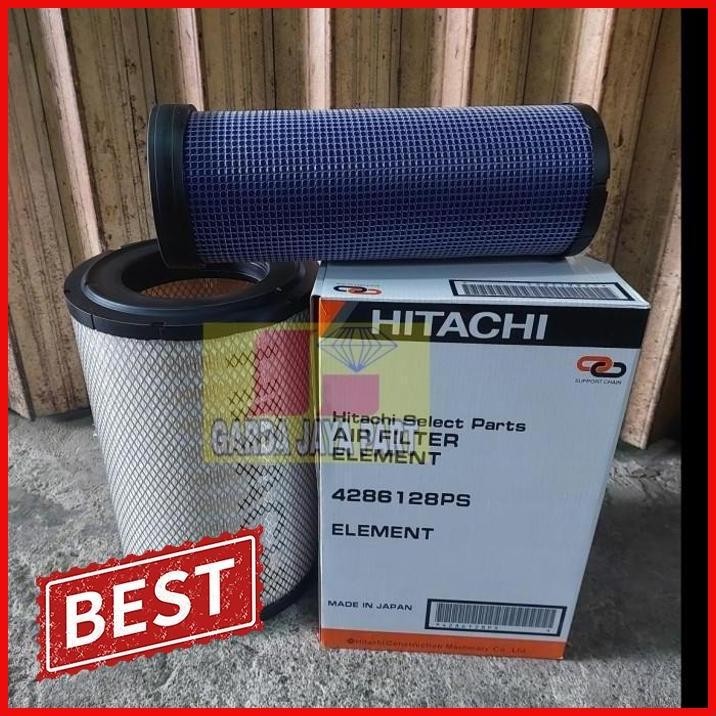 Jual [GDP] FILTER UDARA HITACHI AIR FILTER ZAXIS 200 4286128 SET ...