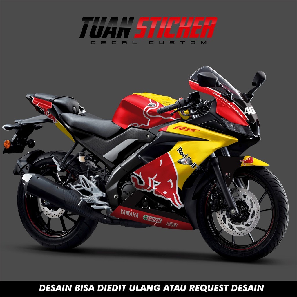Jual Sticker Striping Decal Yamaha R15 V3, Sticker Decal R15 V3 ...