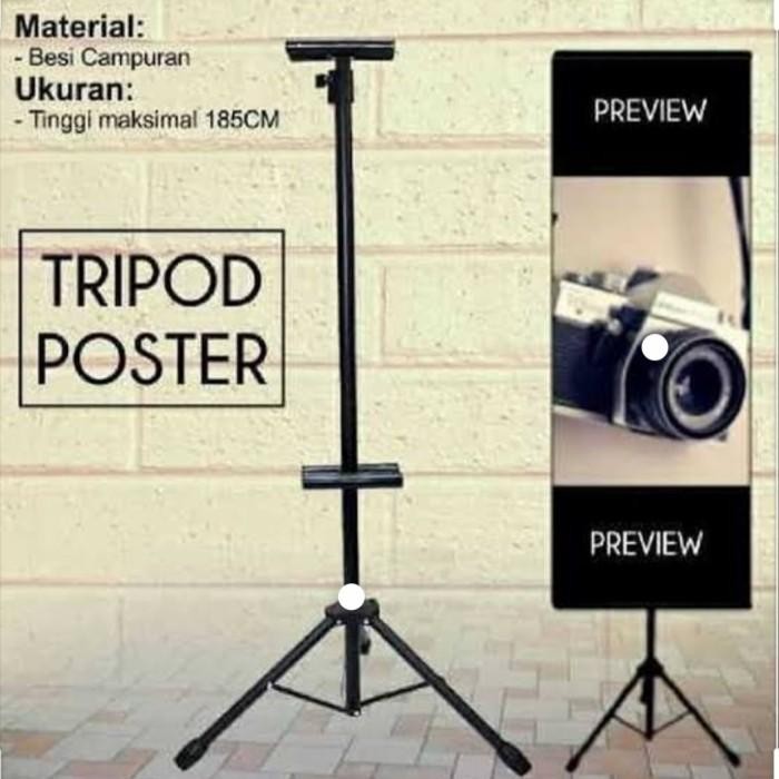 Jual Tripod 2 Sisi / Tripod Banner Stand Standing Besi | Shopee Indonesia