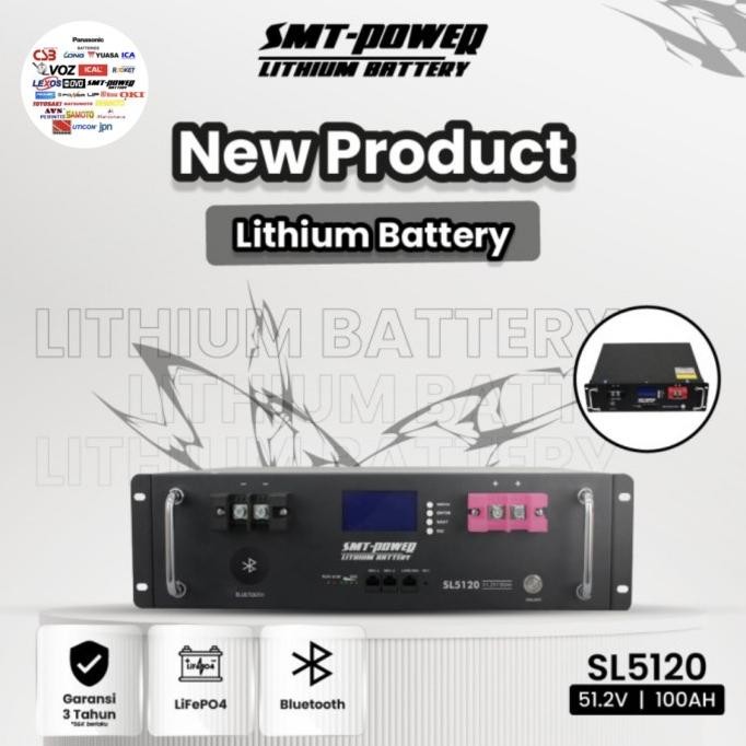 Jual Baterai UPS Batre Solar Panel Battery Lithium smt power SL5120 51 ...