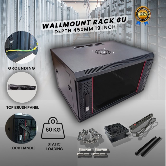 Jual Dijual!! Wallmount Rack 6U /Rack Server 6U (Kirim Invoice ...