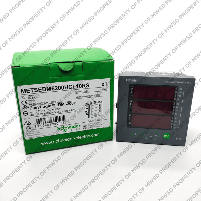 Jual SCHNEIDER AMPERE VOLT FREKUENSI METER DM6200 METSEDM6200 | Shopee ...