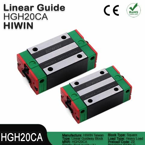 Jual {{{{}}] HGH20CA Linear guide block - Original Hiwin Taiwan ...