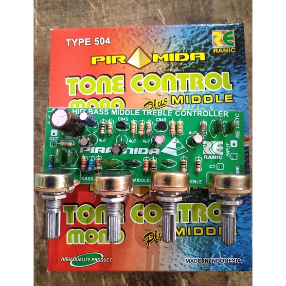 Jual [CODE BARANG 109DEH] Kit tone control mono middle transistor ( 504 ...