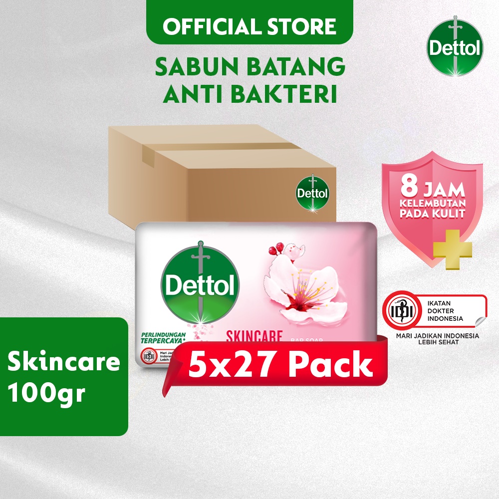 Jual Dettol Sabun Batang Antibakteri Skincare Gr Pcs X Pack Shopee Indonesia