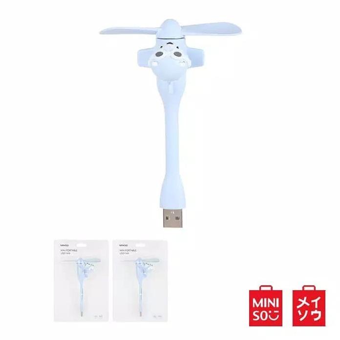 Jual Miniso Official Mini Portable Usb Fan Model We Bare Bears Shopee