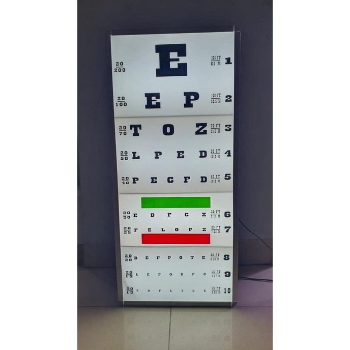 Jual Snellen Chart Elektrik E - Snelen Cart Elektrik With Remote ...
