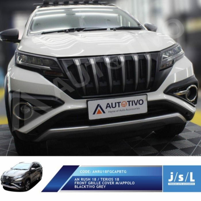 Jual JSL Appolo Grill Depan All New Rush 2018 / Front Grille List Grey ...