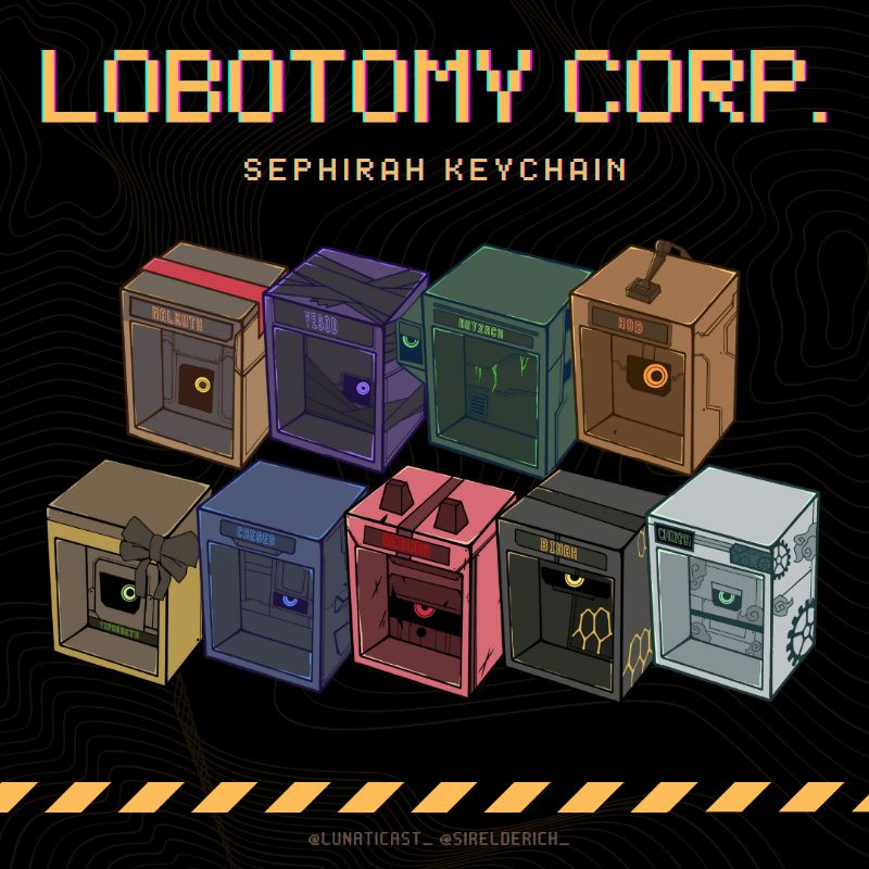 Jual Lobotomy Corporation Sephirah Acrylic Keychain Fanart By