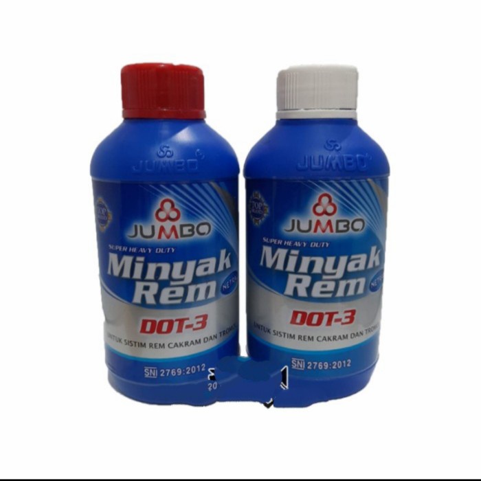 Jual Brake Fluid/Minyak Rem Jumbo Dot 3 Clear (Bening)/Red (Merah ...