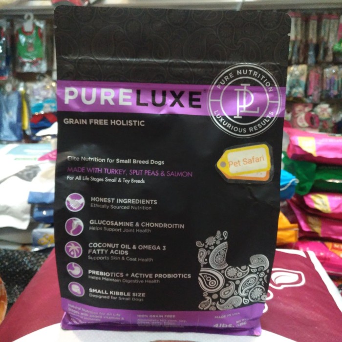 Jual Dog food Pureluxe Holistic For Small Breed Dogs 4lbs18kg