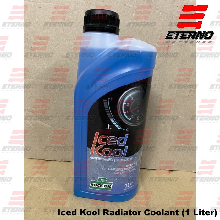 Jual Air Radiator Rock Oil Iced Kool 1 Liter Engine Coolant Anti Freeze ...