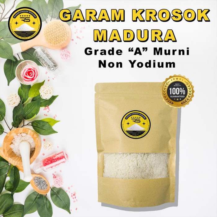 Jual Garam Krosok Madura Murni Nacl Garem Kasar Ikan Laut Super Salt Terapi Best Shopee Indonesia 3281