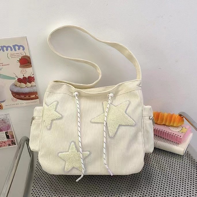 Jual Tas tas sekolah berkapasitas besar tas selempang wanita tas kanvas