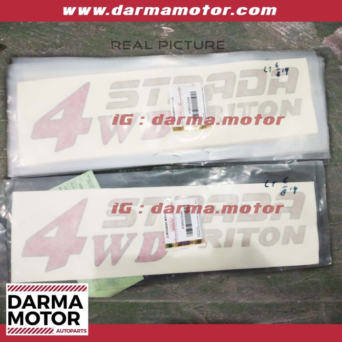 Jual STICKER STRADA TRITON ASLI ORI BODY SAMPING murmer | Shopee Indonesia