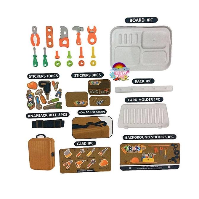 Jual Order Langsung!! Mainan Anak Tool Box Mini Backpack Workbench Alat ...
