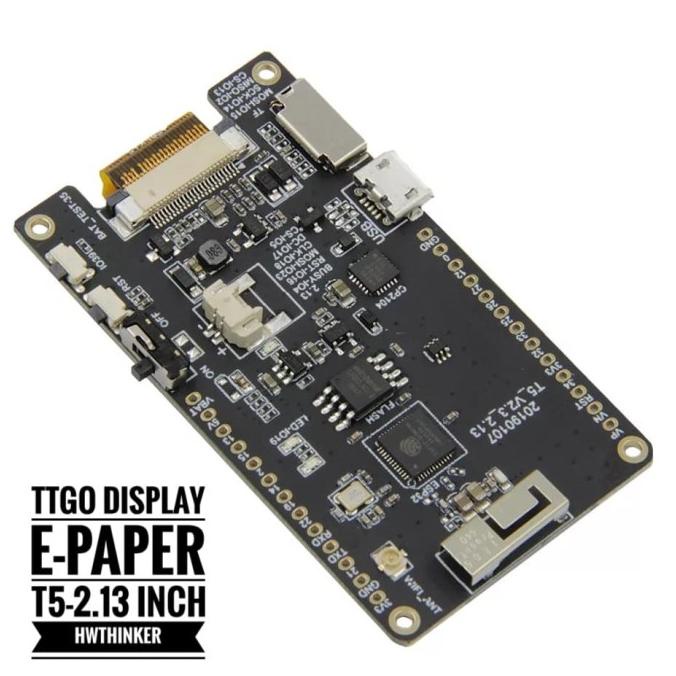 Jual TTGO ESP32 with T5-2.13 Display Inch E-Paper Epaper E-Ink EInk no ...
