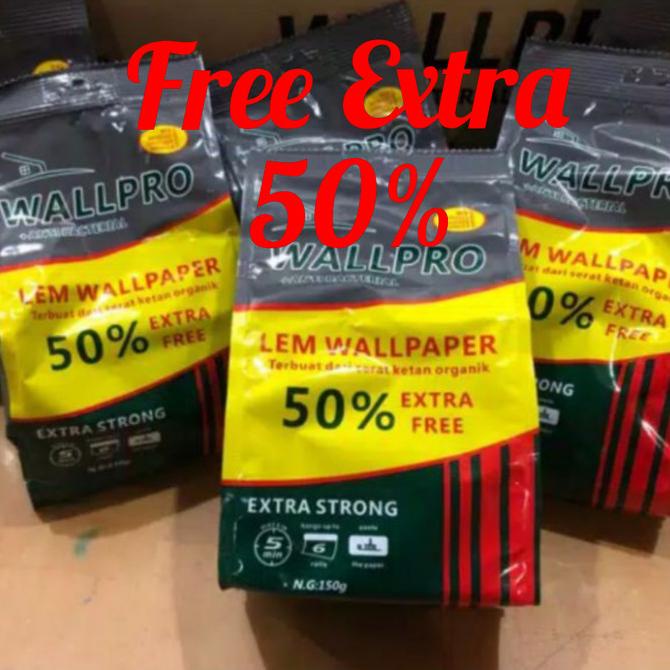 Jual Lem Wallpaper WALLPRO Free Extra 50 Organik the best produk