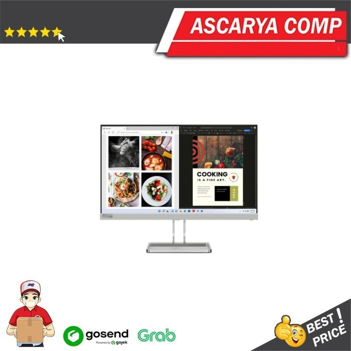 Jual Monitor LED LENOVO L24i 30 IPS 75Hz FHD HDMI VGA Eye Care