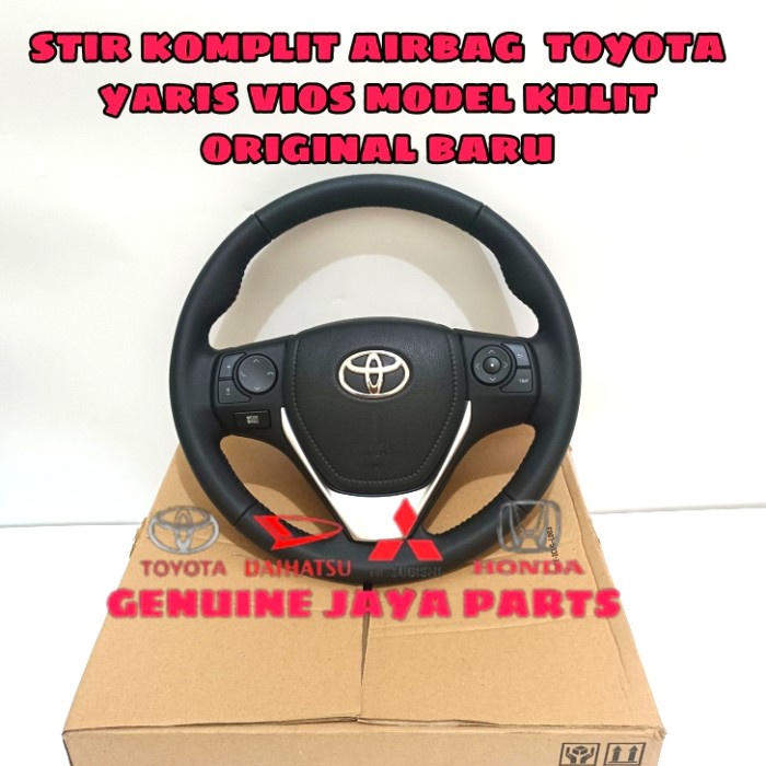 Jual Stir Setir Komplit Airbag Toyota Yaris Vios Model Kulit Original Baru Shopee Indonesia