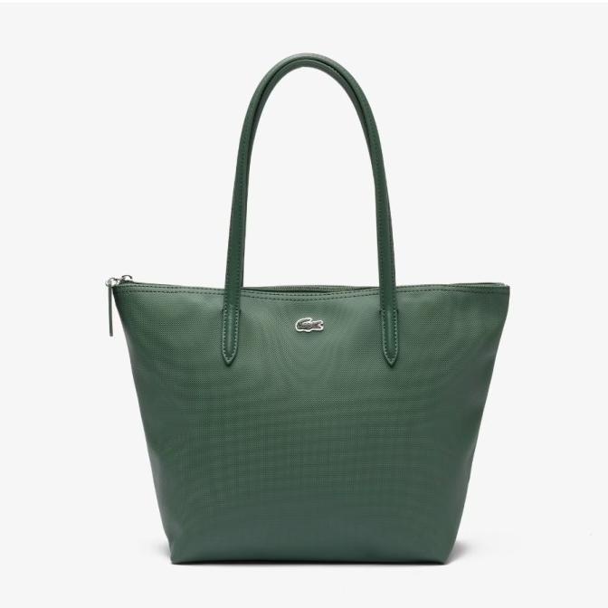 Jual LACOSTE Women's L.12.12 Concept Small Zip Tote Bag Green Shopee Indonesia
