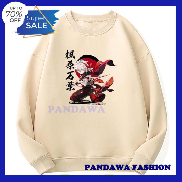 Jual Sweater Crewneck Game Genshin Impact Hoodie Kaedehara Kazuha