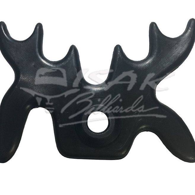thumbnail image 2 of Delta Black "Bat Wing" Bridge Head For Pool Cues - Moosehead Style (JA 808B) 2 of 11