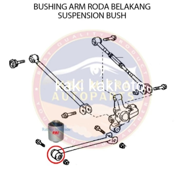 Jual New Bushing Arm Belakang Bush Suspensi Lateral Roda Belakang ...