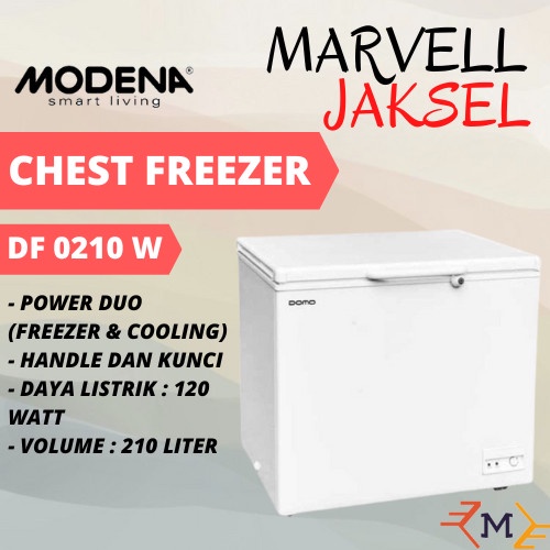 Jual Silahkan Order! Domo By Modena Chest Freezer Type Df 0210 W