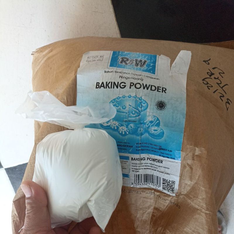 Jual R&W biru baking powder double acting tepung pengembang kue 500 g
