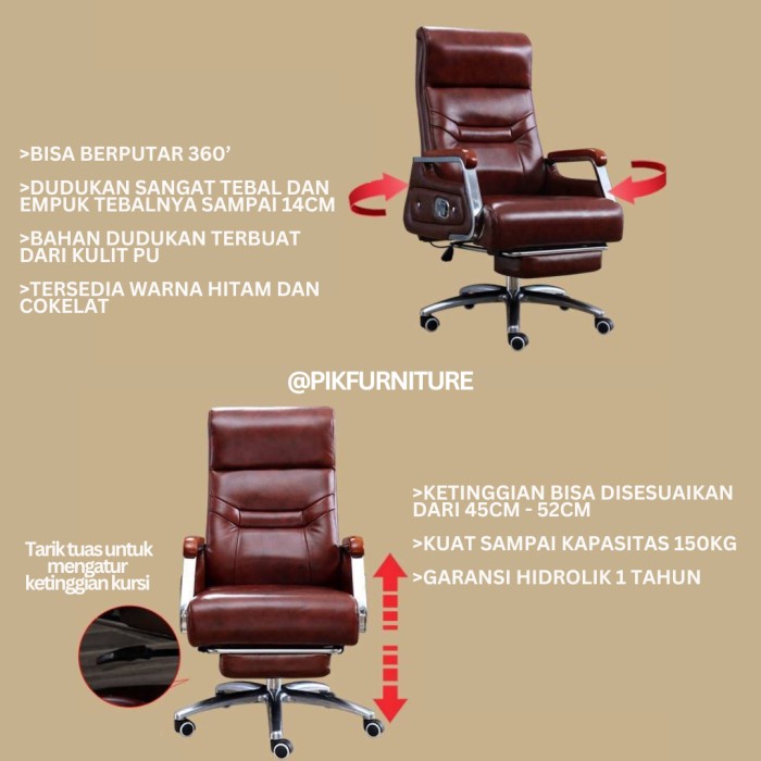 Jual Kursi Kantor Kursi Boss Bangku Direktur Manager Kursi Office Chair