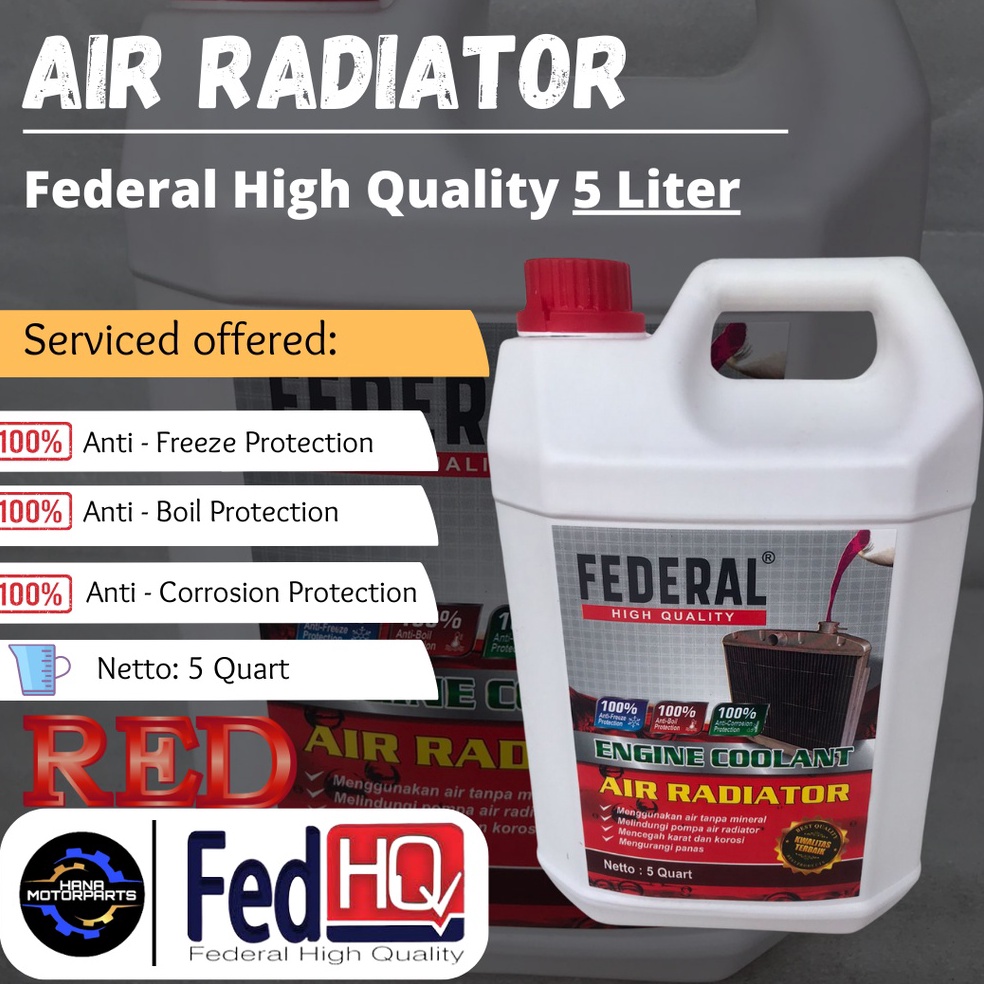 Jual 3.3 STOK READY Air Radiator Coolant Engine 5 Liter Federal High ...