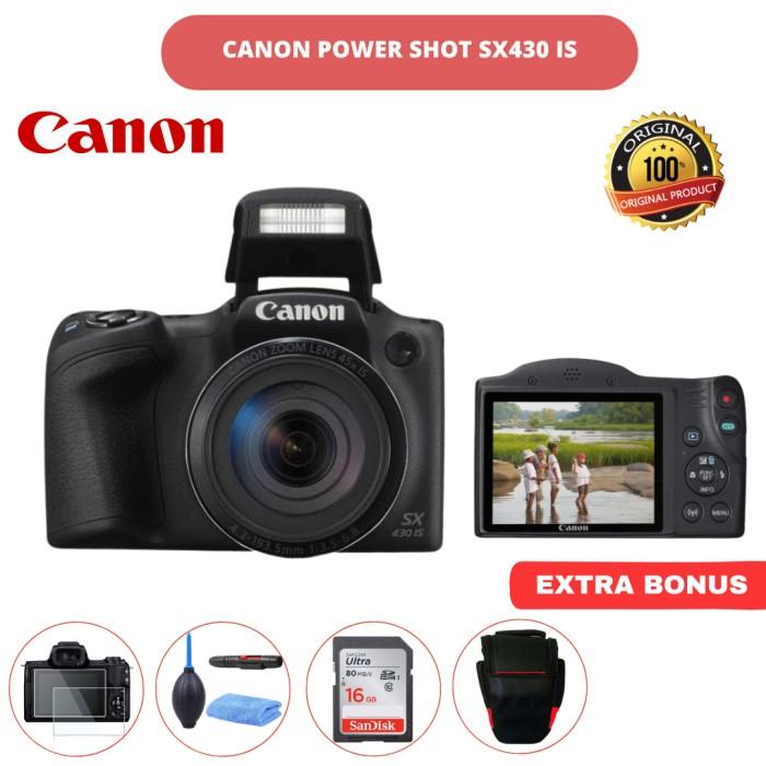 Canon Powershot Sx430 Is Kamera Canon Sx430 Paket Memory Tas
