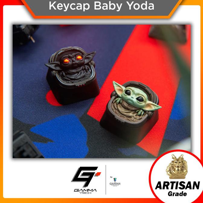 Jual Baby Yoda Star Wars Artisan Keycap / Keycaps Mechanical Keyboard Shopee Indonesia